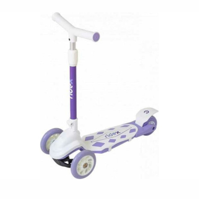 Самокат 3-х колесный RIDEX 3D Robin, 120/90 мм, белый