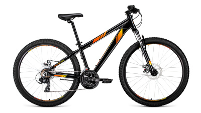 Велосипед FORWARD TORONTO 26 2.0 disc (26"21ск.рост14") черный
