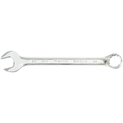 Ключ комбинированный, 26 мм, CrV, полированный хром// Matrix