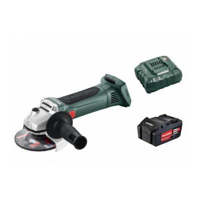 Аккумуляторная УШМ METABO W 18 LTX 125 1х4,0 Ач+ЗУ ASC55