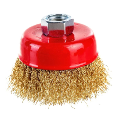 Корщетка-чашка 65 мм, волнистая, с наклоном, гайка М14