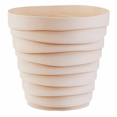 Бархан кашпо 0,9л d13,2 h11,5см Кремовый /30