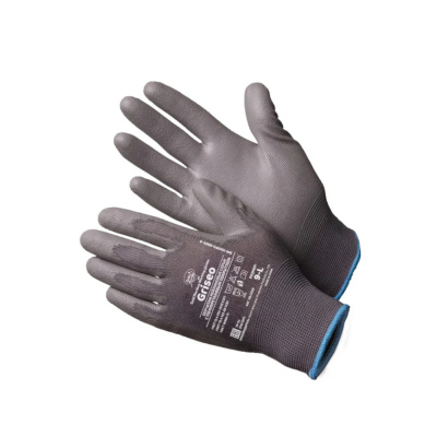 Перчатки нейлоновые серые с полиуритановым покрытием р.9 (L) GM1001PU-grey- 9 Griseo