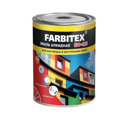 Эмаль ПФ-115 алкидная  изумрудный  (2,7 кг) FARBITEX