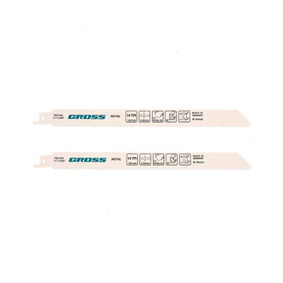 Полотна по дереву для сабельной пилы 4444 - S1110DF, 210 x 4,2 мм, 2 шт// Gross
