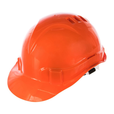 Каска защитная из ударопрочной пластмассы, оранжевая//СИБРТЕХ/Россия