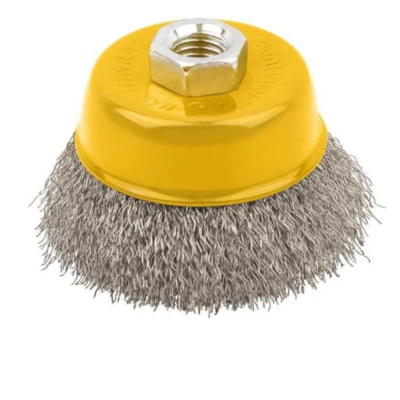 Корщетка-чашка 100 мм, волнистая, с наклоном, гайка М14