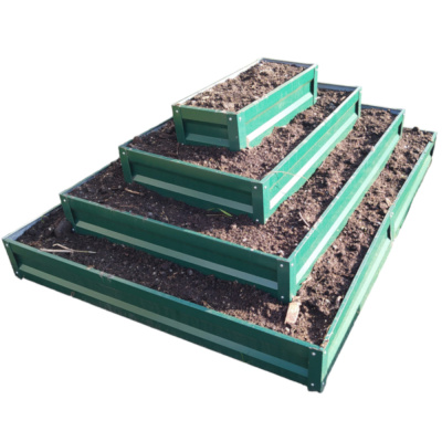 Клумба прямоугольная четырехъярусная 2,0*1,5;1,6*1,1;1,2*0,7;0,8*0,3 RAL 6005