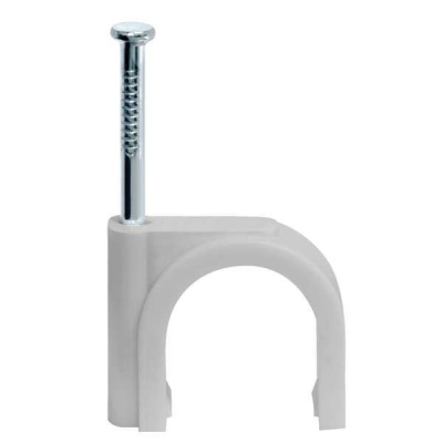 Скоба 10мм круглая пластиковая (50шт)