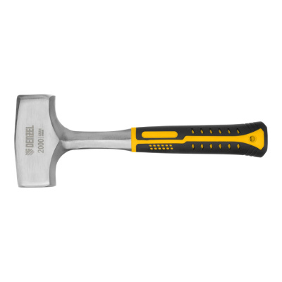 Кувалда 2 кг, цельнометаллическая,  двухкомпонентная  рукоятка// Denzel