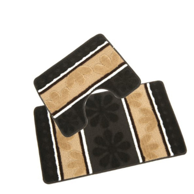 Набор ковриков для ванной и туалета 2шт (60*90см/60*45см), арт.B039