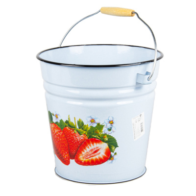 ВЕДРО ЭМАЛИРОВ. ДЕКОР. 12 Л (1/6) "СТАЛЬЭМАЛЬ"  