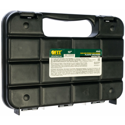 Ящик для крепежа (органайзер) прозрачный 10" (24,5х18х4,5 см) ФИТ