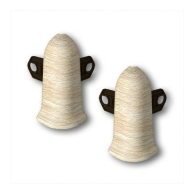 Угол для плинтуса 55мм "Идеал Классик" Дуб европейский/218 наружный (комплект)