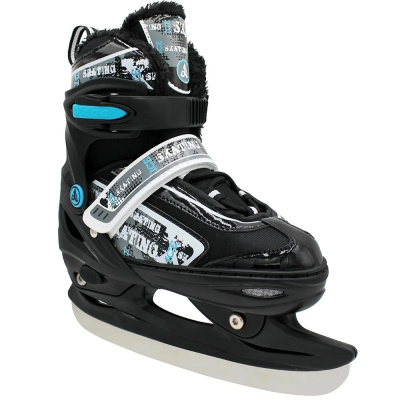 Раздвижные коньки Player Blue (с мехом) (M (33-36))