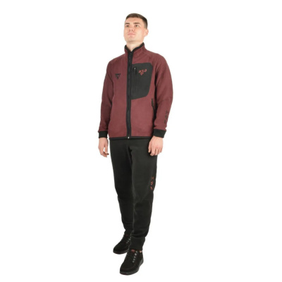 Костюм мужской "Discovery I-280", флис, махагон/черный (60-62/182)