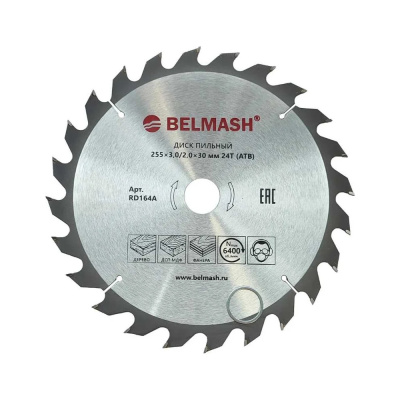 Диск пильный BELMASH 255x3,0/2,0x30 24T