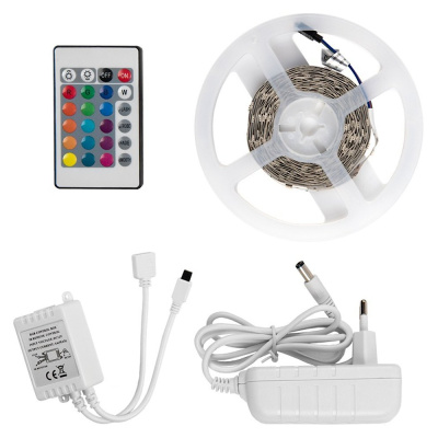 Комплект б/п+Лента св/д+пульт ДУ 12V 7.2W/m 30led/m IP20 RGB интер 5м GLS-5050-30-PRO 503622 General