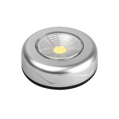 Фонарь универс. TF3-L1W-sr (3xR03) COB 1W(80lm) BL1 СЕРЕБР пушлайт ФАЗА 