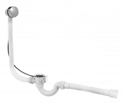 Сифон "МИНИ Элит" для ванн с автомат.сливом и гибкой трубой (д.40/50)