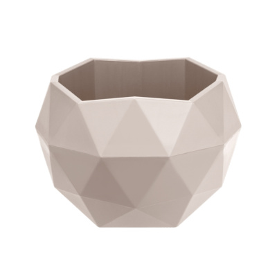 Топаз кашпо со вставкой 2,5л Пудровый /9