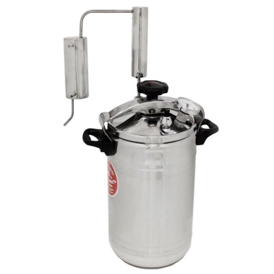 Дистиллятор домашний "Первач" Супер-Элит 14Т, 14л, ДВОЙНОЕ КАПСУЛЬНОЕ ДНО, термометр, клапан избыт.