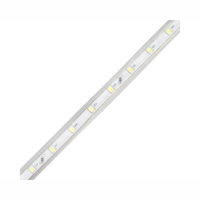 Лента светодиодная 220В, SMD2835, 60 LED/м, Холодный белый, 10х7мм, 100м, с кабелем питания, IP67 NE