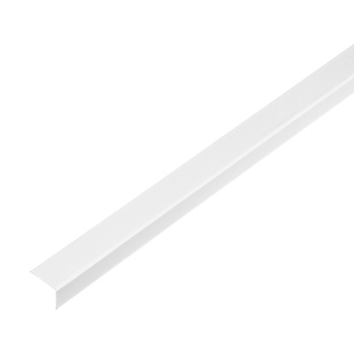 Профиль угловой 19х24х3000 белый стальной 