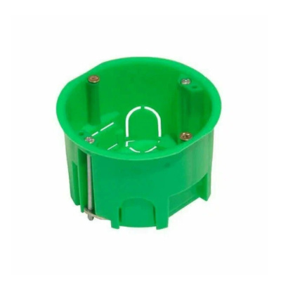 Коробка установочная 68х40мм металлические лапки ГИПРОК