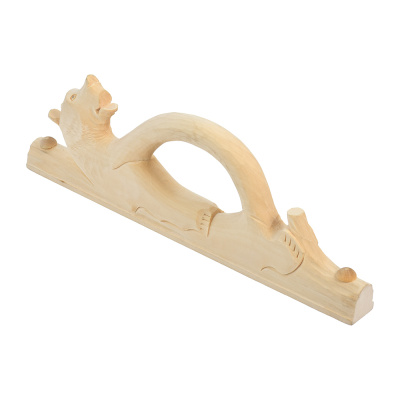 Ручка дверная высокодетализированная "Белый медведь" 30х10х2,5см, липа (не окрашенная) "Банные штучк