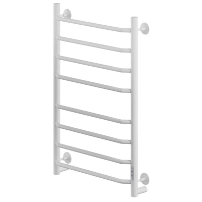 Полотенцесушитель MIXLINE MIRA  80х50 (таймер, 335 Вт, 8 перекладин) электрический БЕЛЫЙ