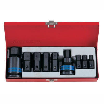 НАБОР УДАРНЫХ ТОРЦЕВЫХ НАСАДОК 3/4", HEX, 10-32 ММ, 11 ПРЕДМЕТОВ KING TONY 6411MP