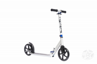 Самокат двухколесный BIBITU SOLLO  SKL-037, руль + 5 см, Серый