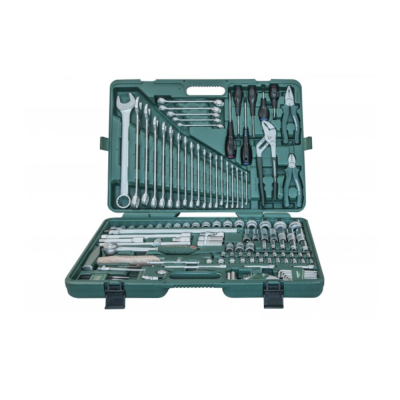 Набор торц.головок 1/4" DR 4-13 мм и 1/2" DR 8-32 мм, комб.ключей 6-32 мм и отверток, 128 предм