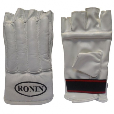 Шингарды Ronin белые, р-р XL, Flex,разр. для единоборств, пр-во Пакистан FQ-151+- 