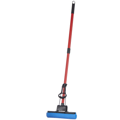 Швабра отжимная,насадка ПВА губчатая 27см,ручка 115см тел, МОРР-06, 310359 Рыжий Кот