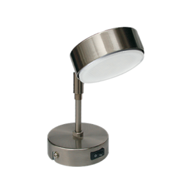 Светильник поворотный на среднем кроншт. Сатин-хром 210х80 FS5341ECB Ecola GX53-FT4173 