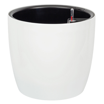 Кашпо АНФА D280мм 8л/13л. с вставкой и с автополивом (Белый)