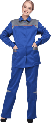 Костюм ЛАДА, василек-серый, женский( 104-108,170-176)