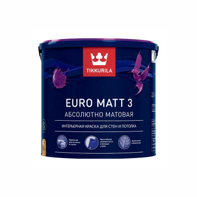 КРАСКА "EURO MATT-3" БАЗА С  9 Л (1) ИНТЕРЬЕРНАЯ "ТИККУРИЛА" КРАСКА "EURO MATT-3" БАЗА С  9 Л (1) ИНТЕРЬЕРНАЯ "ТИККУРИЛА"