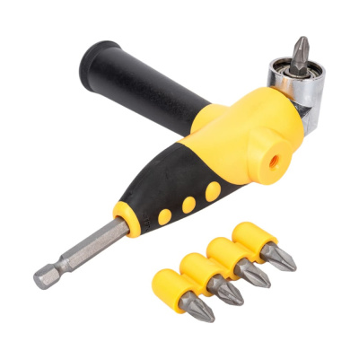 Адаптор угловой металлический прорезиненный 45 градусов