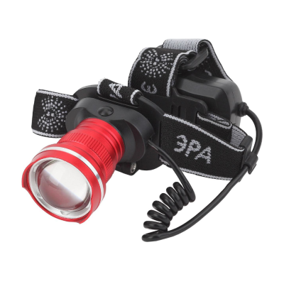 Фонарь GA-806  ЭРА налобный аккумуляторный, рег фокус,  [5 Вт CREE, алюминий, литий 2,5Ач, USB