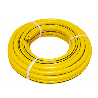 Шланг поливочный армированный, 3-слойный, желтый, 3/4"x25 м