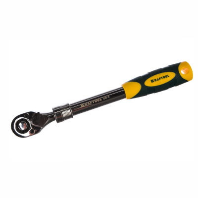 Телескопическая трещотка для торцевых головок Kraftool PRO Сr-V сталь, 72 зубца, 1/2 27798-1/2