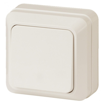 Выключатель, 10А-250В, IP20, ОУ, сл.кость Intro Quadro 2-101-02 