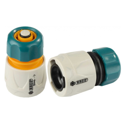 Набор соединителей RACO "шланг-насадка" с автостопом, 1/2"