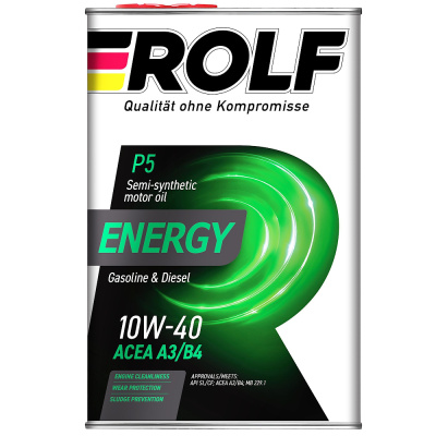 Масло полусинт. ROLF Energy SAE 10/40 SL/CF (4л)