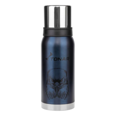 Термос (HS.TM-054-BE) 1000ML Орел синий (2 крышки-кружки) TONAR