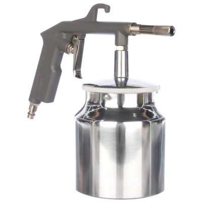 Пневмопистолет пескоструйный с бачком (142л/мин_3,5бар_0,75л) _ цветн.коробка