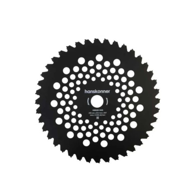 Нож-фреза для бензотрим., Strong 255мм x 25,4x40, с тверд. напайк., Hanskonner H8952D-1005 